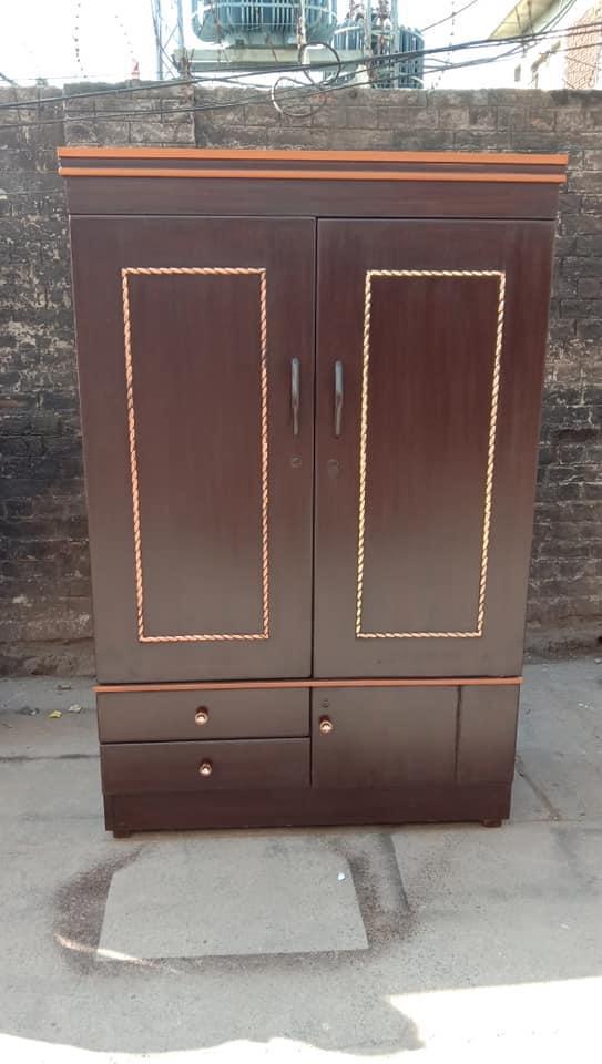 2Door Wardrobe, Wooden Polished